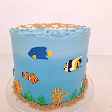 Water Decorated Cake