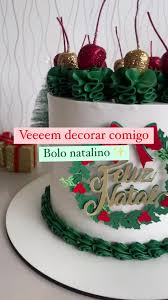 Bolo Decorado Natal