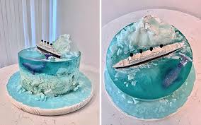 Water Decorated Cake