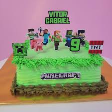 Bolo Decorado Minecraft