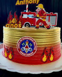 Civil Firefighter Decorated Cake