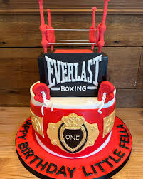 Boxing Decorated Cake