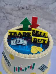 Stock Exchange Decorated Cake