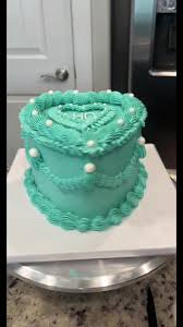 Tiffany Blue Decorated Cake