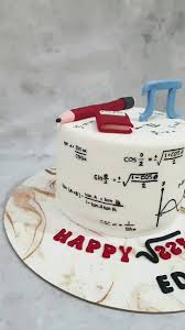 Mathematics Decorated Cake