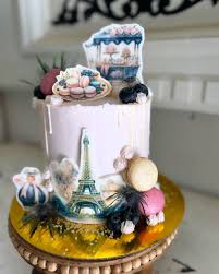 Paris decorated cake