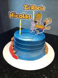 Bolo Decorado Simpson