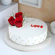 Love Decorated Cake