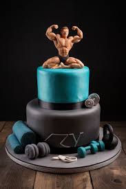 Bodybuilding Decorated Cake