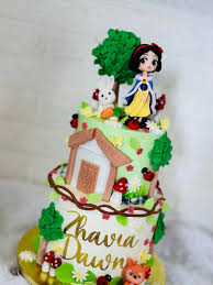 Snow White Decorated Cake