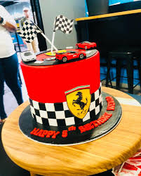 Ferrari decorated cake