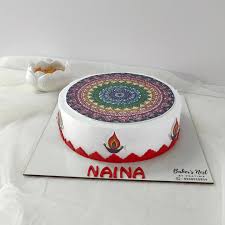 Mandala Decorated Cake