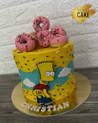 Simpson decorated cake