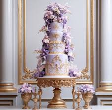 Lilac Decorated Cake