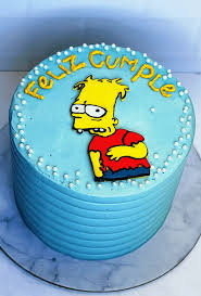 Simpson decorated cake