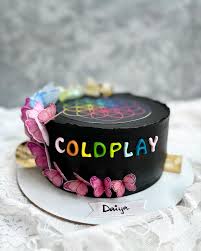 Coldplay Decorated Cake