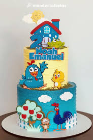 Pintadinha Chicken Decorated Cake