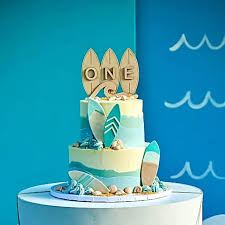 Decorated Surf Cake