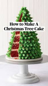 Christmas Tree Decorated Cake