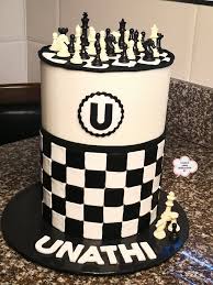 Chess Game Decorated Cake