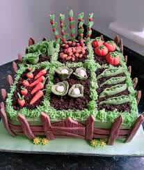 Decorated Garden Cake