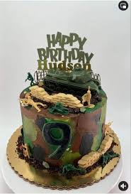 Camouflage Decorated Cake