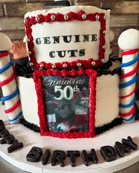 Barber Shop Decorated Cake