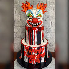 Killer Clown Decorated Cake