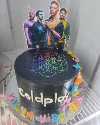 Coldplay Decorated Cake