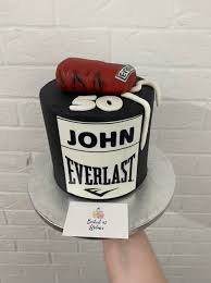 Boxing Decorated Cake