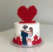 Love Decorated Cake