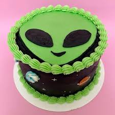 Alien Decorated Cake