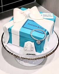 Tiffany Blue Decorated Cake