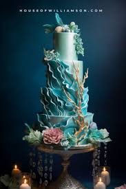 Turquoise Decorated Cake