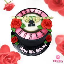 Guns N Roses Decorated Cake