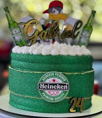 Bolo Decorado Heineken