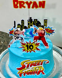 Street Fighter Decorated Cake