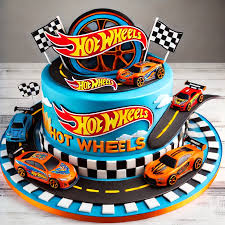 Hot Wheels Decorated Cake