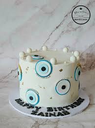 Greek Eye Decorated Cake