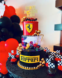 Ferrari decorated cake