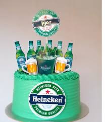 Bolo Decorado Heineken