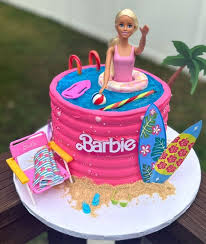 Barbie decorated cake