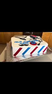 Barber Shop Decorated Cake