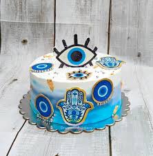 Greek Eye Decorated Cake