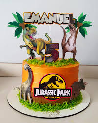 Bolo Decorado Jurassic Park