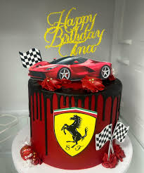 Ferrari decorated cake