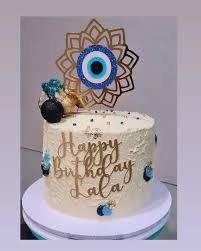 Greek Eye Decorated Cake