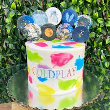 Coldplay Decorated Cake