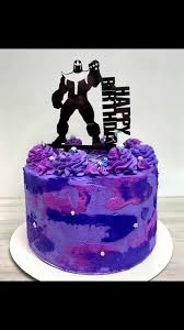 Thanos Decorated Cake