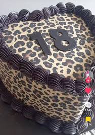 Leopard Print Decorated Cake